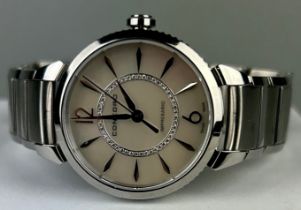 A CONCORDE IMPRESARIO SWISS MADE WATC STAINLESS STEEL AND FACE SET WITH SMALL DIAMONDS