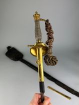 A VICTORIAN COURT SWORD BY HOBSON AND SONS, Some damages, but all parts are present. 93cm in length.