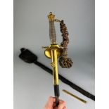 A VICTORIAN COURT SWORD BY HOBSON AND SONS, Some damages, but all parts are present. 93cm in length.