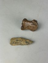 TWO SMALL ANTIQUITIES (2)