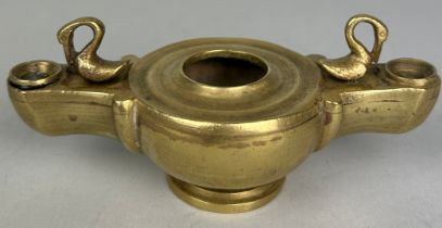 A GRAND TOUR BRASS OIL LAMP