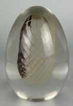 A MURANO GLASS WEIGHT, marked 'Archimedes Seguso' to base, 14cm h