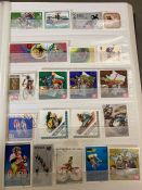 A single album with an extensive collection of commemorative world stamps