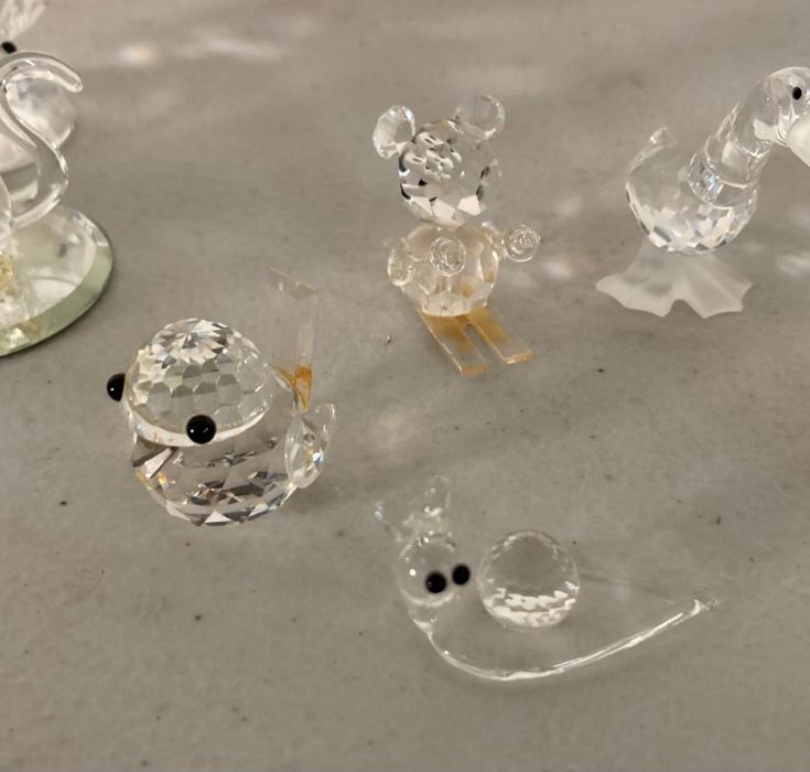 A selection of Swarovski crystal animals to include hedgehog, panda and a snail - Image 10 of 10