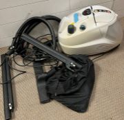 A Polti Lecospira steam cleaner and tools
