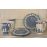 A selection of Wedgewood embossed jasperware