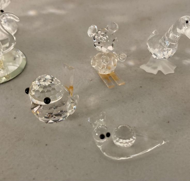 A selection of Swarovski crystal animals to include hedgehog, panda and a snail - Image 5 of 10