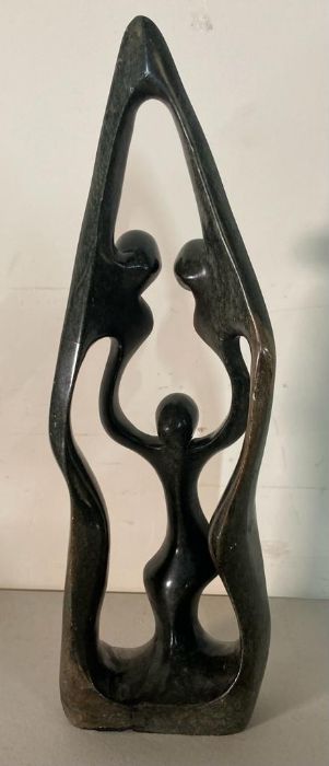 An African impressionist sculpture signed to base (H53cm) - Image 8 of 8