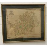 A Map of Hertford County, print 54cm x 45cm