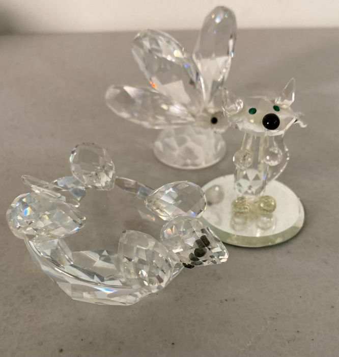 A selection of Swarovski crystal animals to include hedgehog, panda and a snail - Image 8 of 10