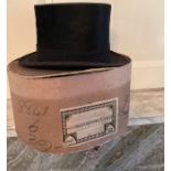 A Battersby and Co London silk hat