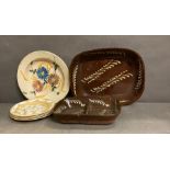 Earthenware dishes and plates