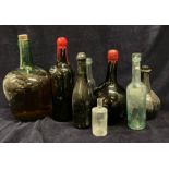 A selection of display vintage bottles