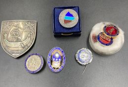 A selection of Royal college of nursing medallions and badges