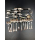 A large selection of EPNS cutlery