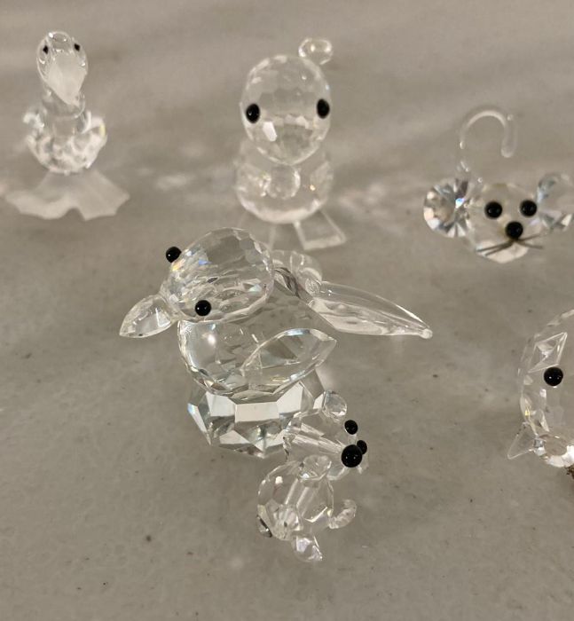 A selection of Swarovski crystal animals to include hedgehog, panda and a snail - Image 7 of 10