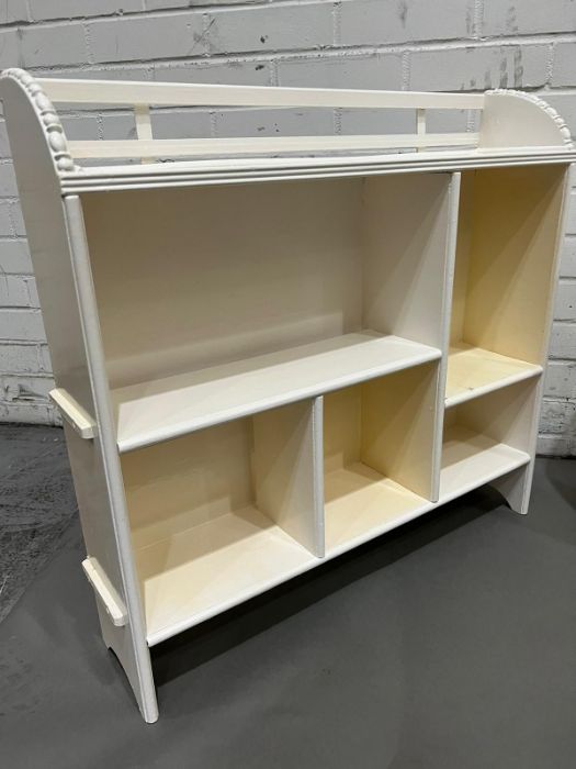 Two Mid Century bookcase or shelving units, free standing (H67cm W70cm D70cm) - Image 2 of 4