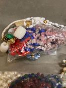 A large selection of costume jewellery