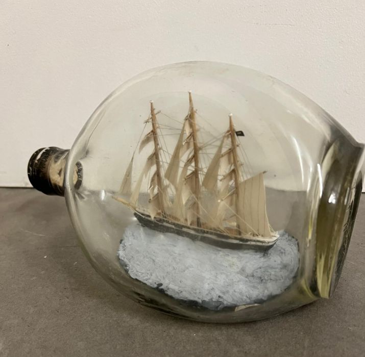 Two ships in bottles