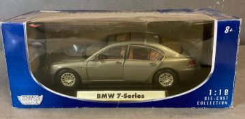 A Motor Max Diecast model of a BMW 7 Series