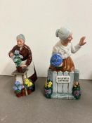 Two Royal Doulton figurines, Flora and Thankyou