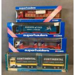 A selection of four boxed Corgi model lorries to include Continental, Knights of Old and Castle