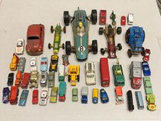 A selection of toy cars to include Matchbox and Dinky AF