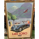 A limited edition Lake Como poster (14/200)