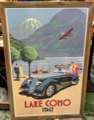 A limited edition Lake Como poster (14/200)