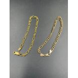 Two 9ct gold bracelets (Approximate total weight 4g)