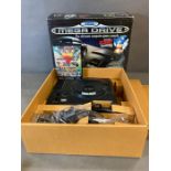 A Boxed Sega Mega Drive Games Console