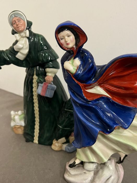 Two Royal Doulton figurine, May and Christmas parcels - Image 4 of 4