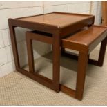 Nest of two Mid Century tables (H44cm W50cm D38cm)