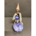 A Herend of Hungary figurine of a lady blushing