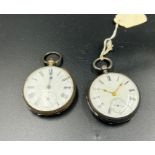 Two silver pocket watches AF