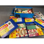 A selection of 1960's Meccano Bayko kits