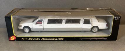 A Diecast model of a Lincoln Limousine