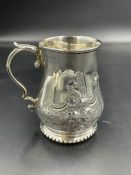 A Victorian silver tankard, hallmarked for Sheffield 1862 by William Hutton & Son (Approximate