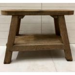 A rustic bench seat or saw bench (H60cm W88cm D39cm)