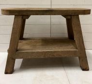 A rustic bench seat or saw bench (H60cm W88cm D39cm)