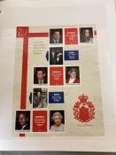 An extensive collection of Prince William and Princess Catherine Wedding commemorative stamp sets