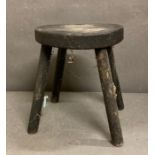 A miniature four legged stool (H22cm)