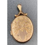 A 9ct gold locket (Approximate Total Weight 2.9g)