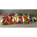 An extensive collection of Lledo, Corgi and matchbox, unboxed diecast buses, various designs ,ages