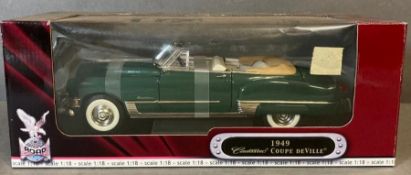 A Yat Ming Diecast model of a 1949 Cadillac Couple Deville
