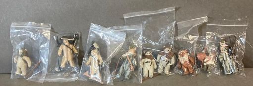 A selection of Star Wars Ewok figures