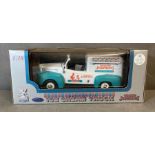 A Diecast model of a 1948 Ford F1 Ice Cream Truck