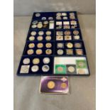 A large volume of collectable coins, various styles and countries.