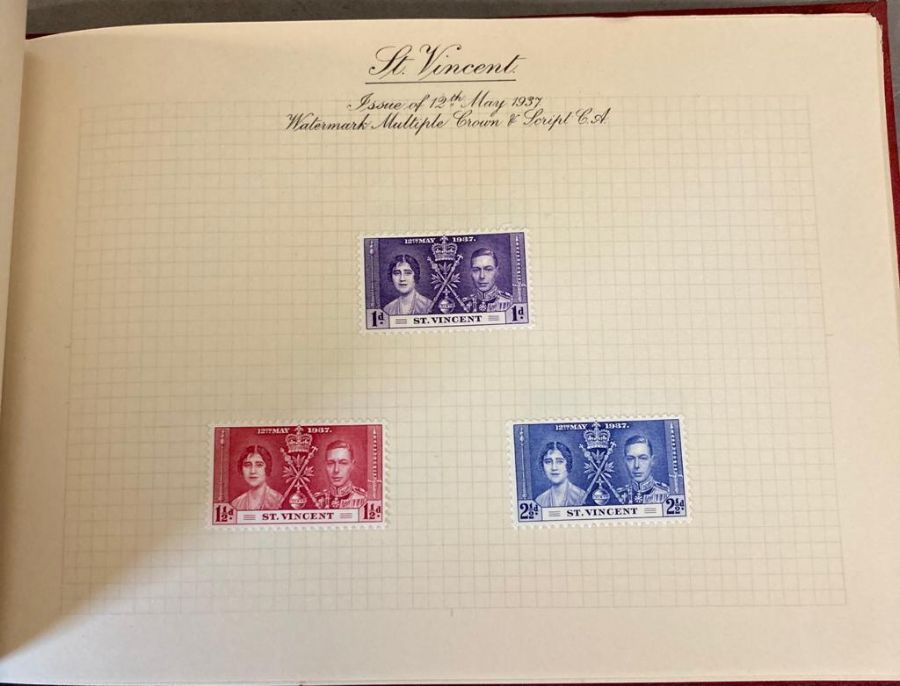 The Colonial & Dominion Postage Stamps issued to commemorate the Commemorate the Coronation of HM - Image 5 of 6