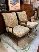 A pair of ercol style Mid Century easy chairs (SH42cm)